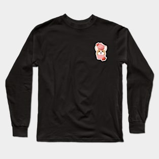 Corgi Strawberry Cupcake Long Sleeve T-Shirt